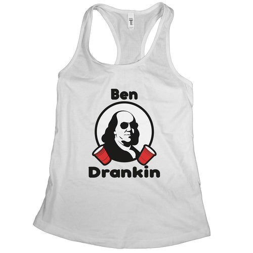 Ben Drankin Tank Top Women Ben Franklin Drinking Tank