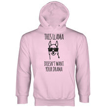 Funny Llama Hoodies This Llama Doesnt Want Your Drama Hoodie
