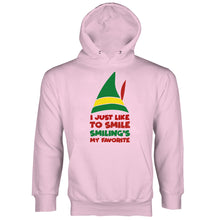 Buddy the Elf Hoodie I Just Like to Smile Smiling's My Favorite
