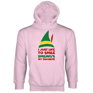 Buddy the Elf Hoodie I Just Like to Smile Smiling's My Favorite
