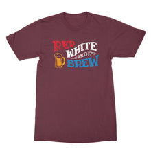 Red White and Brew Shirt Patriotic Beer Shirt Fourth of July Beer Shirt