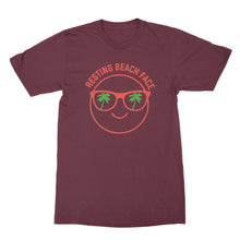 Resting Beach Face Tee Funny Beach T Shirts
