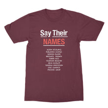 Say Their Names Black Lives Matter T-Shirt Civil Rights Shirts