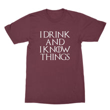 I Drink and I Know Things Tshirt Tyrion Shirt Thats What I Do Shirt