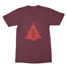 Let's Get Lit Funny Christmas Drinking T-Shirt Lets Get Lit Christmas Shirt