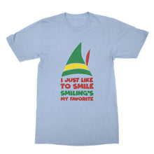 Buddy the Elf Shirt I Just Like to Smile Smiling's My Favorite Shirt
