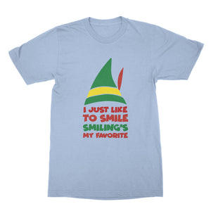 Buddy the Elf Shirt I Just Like to Smile Smiling's My Favorite Shirt