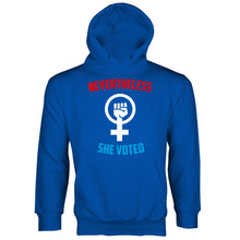 Nevertheless She Voted Hoodie Blue Wave Hoodie Never The Less She Persisted Hoodie