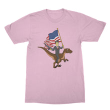 Ronald Reagan Riding a Velociraptor Shirt Funny Reagan Shirt