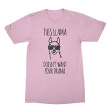 This Llama Doesnt Want Your Drama Shirt Tshirt Funny Llama Shirt No Drama Llama
