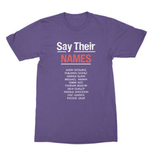 Say Their Names Black Lives Matter T-Shirt Civil Rights Shirts