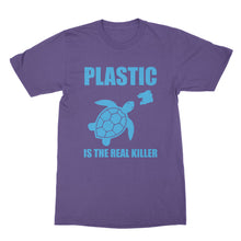 Plastic is the Real Killer Tshirt Protect Our Oceans Tee Shirt Save The Turtles Shirt