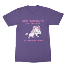 Back the F Up Unicorn Shirt I Will Shank You With My Horn Shirt
