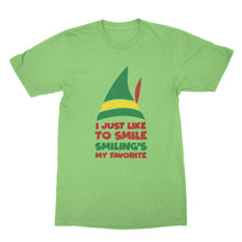 Buddy the Elf Shirt I Just Like to Smile Smiling's My Favorite Shirt