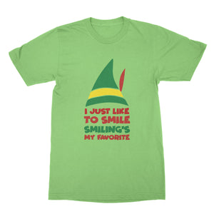 Buddy the Elf Shirt I Just Like to Smile Smiling's My Favorite Shirt