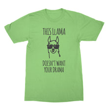 This Llama Doesnt Want Your Drama Shirt Tshirt Funny Llama Shirt No Drama Llama