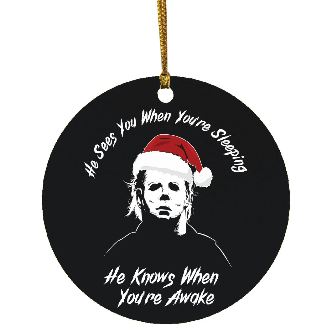 Michael Myers Christmas Ornaments Michael Myers Xmas Ornament for Tree Funny Michael Myers Ornament