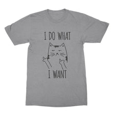 I Do What I Want Cat T-shirt Sassy Cat shirts Funny Cat Lover Gift Fluff You Kitten Tee