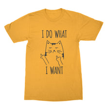 I Do What I Want Cat T-shirt Sassy Cat shirts Funny Cat Lover Gift Fluff You Kitten Tee