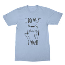 I Do What I Want Cat T-shirt Sassy Cat shirts Funny Cat Lover Gift Fluff You Kitten Tee