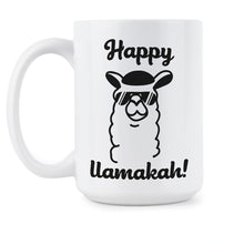 Happy Llamakah Coffee Mug Funny Llama Coffee Mugs