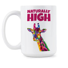Giraffe Cup Funny Animal Mugs High Life Funny Giraffe Coffee Mug