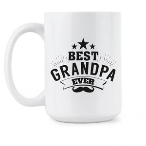 Best Grandpa Ever Coffee Mug Grandfather Mug Cup for Grandpa