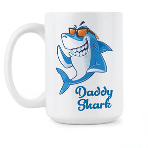 Daddy Shark Mug Fathers Day Coffee Mug Papa Coffee Mug