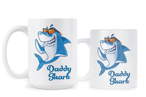 Daddy Shark Mug Fathers Day Coffee Mug Papa Coffee Mug