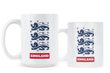 England Three Lions Mug England Football Mug England Soccer Lions Mug