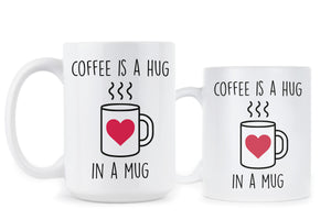 Coffee is a Hug in a Mug Hug Coffee Mugs Cup