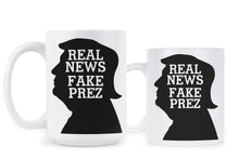 Real News Fake President Mug Anti Trump Cup The News is Real the President is Fake
