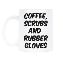 Nurse Coffee Cup Mug Coffee Scrubs and Rubber Gloves Mug Cute