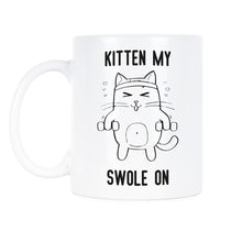 Funny Kitten Coffee Mugs Kitten My Swole On Cats Coffee Mug