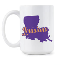Louisiana Coffee Mug State of Louisiana Mugs State Pride Gift Cup