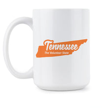Tennessee Coffee Mug State of Tennessee Mugs Tennessee Pride Gift The Volunteer State