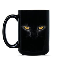 Halloween Cat Coffee Mug Cool Black Cat Mugs for Cat Lover Gift Cat Eyes Cups
