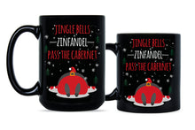 Jingle Bells Zinfandel Coffee Mug Pass the Cabernet Mugs Gift Funny Christmas Coffee Mugs