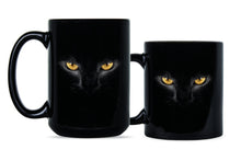 Halloween Cat Coffee Mug Cool Black Cat Mugs for Cat Lover Gift Cat Eyes Cups