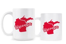 Wisconsin Coffee Mug State of Wisconsin Mugs Wisconsin Pride Gift The Badger State