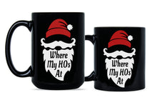 Where My Hos At Coffee Mugs Santa Claus Gag Mug Funny Secret Santa Cup Gift