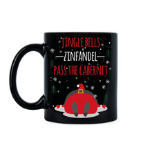 Jingle Bells Zinfandel Coffee Mug Pass the Cabernet Mugs Gift Funny Christmas Coffee Mugs