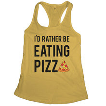 Funny Pizza Tanks for Women Id Rather Be Eating Pizza