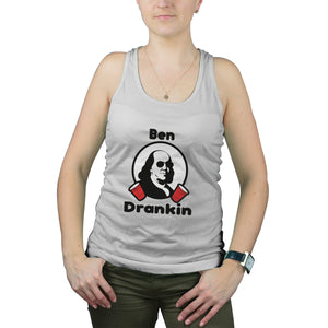 Ben Drankin Tank Top Women Ben Franklin Drinking Tank