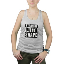 Straight Outta Shape Tank for Women Funny Gym Tanks for Women