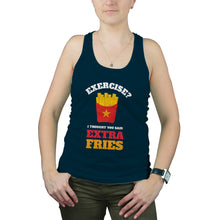 French Fry Tank Top Exercise I Thought You Said Extra Fries Tank Top