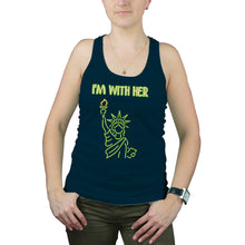 Pro Immigration Tank Top Women Im With Her Statue of Liberty Tank