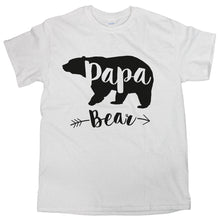 Papa Bear Tee Father Clothing Mommy Shirt Fathers Day Gift for Dad TShirt
