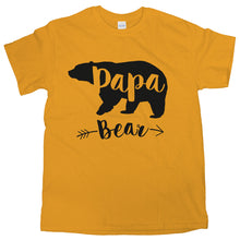 Papa Bear Tee Father Clothing Mommy Shirt Fathers Day Gift for Dad TShirt