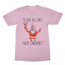 Sleigh All Day Shirt Funny Christmas T Shirts Wine Tshirt